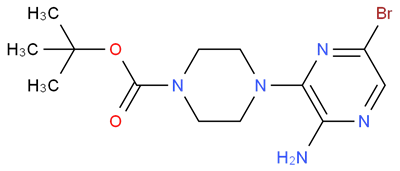 1-Boc-4-(3-Amino-6-brómpirazin-2-il)piperazin CAS 479685-13-7
